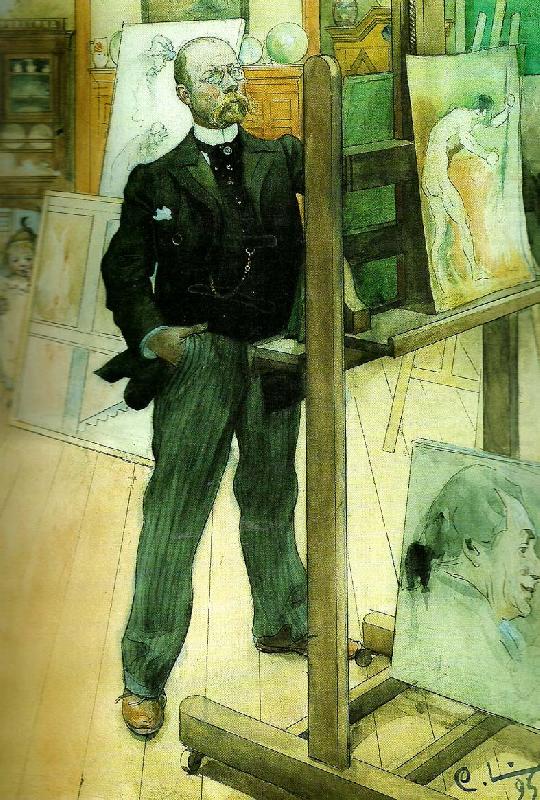 sjalvportratt, Carl Larsson